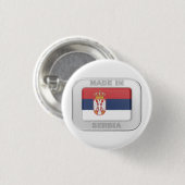 Made in Servië Ronde Button 3,2 Cm (Voorkant /achterkant)