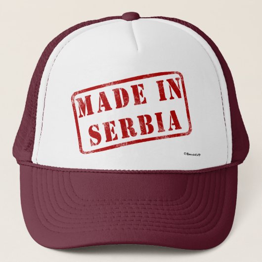 Made in Servië Trucker Pet (Voorkant)