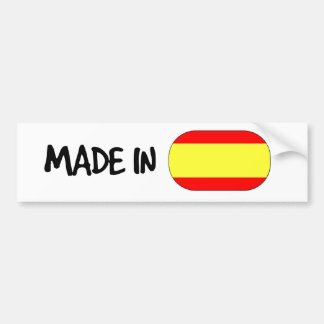 Made in Spain bumpersticker