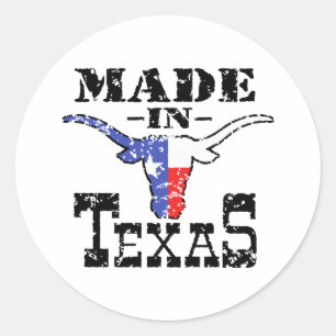 Made in Texas Ronde Sticker