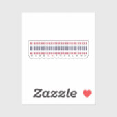 Made in Thailand Barcode Flag Design Sticker (Vel)