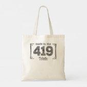 Made in the 419 Toledo OH Souvenir Tote Bag (Achterkant)
