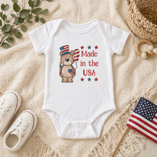 Made in the USA Patriotic Romper