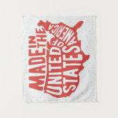 Made in United States Typografie Wandkleed (Voorkant)