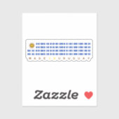 Made in Uruguay Barcode Flag Sticker (Vel)