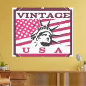 Made in USA Badge Canvas Afdruk (Insitu (Woonkamer))