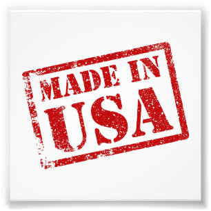 Made in USA, Made in America Foto Afdruk