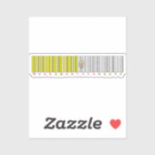 Made in Vatican City Barcode Flag Sticker (Vel)