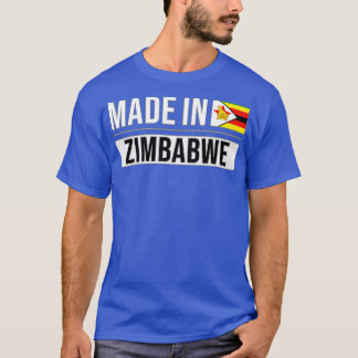 Made in Zimbabwe Cadeau voor Zimbabwe met roots Fr T-shirt