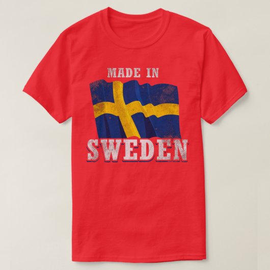 Made in Zweden T-shirt (Design voorkant)