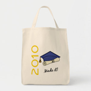 Made it Graduation Cap and Diploma Tote Bag