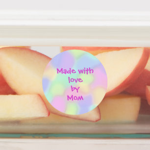 Made met liefde door mam - persoonlijke etiketten labels