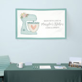 Made met liefdesbakkerij, gebanner spandoek (Beurs)