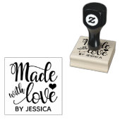 Made met Love Rubber Stamp Rubberstempel (Gestempeld)