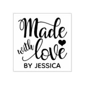 Made met Love Rubber Stamp Rubberstempel (Afrduk)