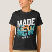 Made New Baptism Shirt Christian Shirts For Youth (Voorkant)