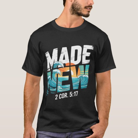 Made New Baptism Shirt Christian Shirts For Youth (Voorkant)