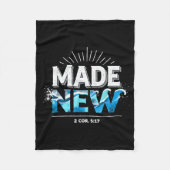 Made New Baptized Baptism  Fleece Deken (Voorkant)