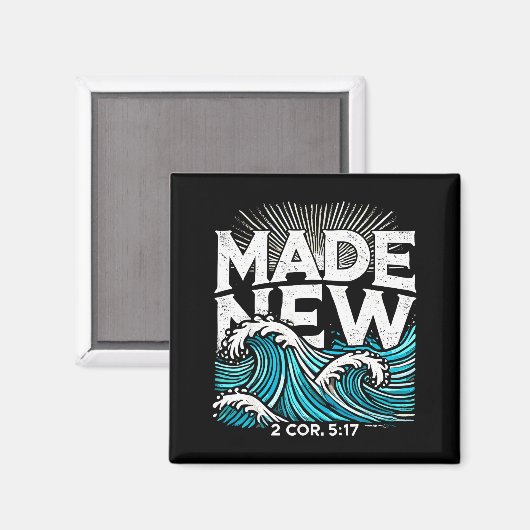 Made New Baptized Baptism Magneet (Voorkant / Achterkant)