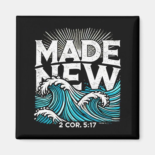 Made New Baptized Baptism Magneet (Voorkant)