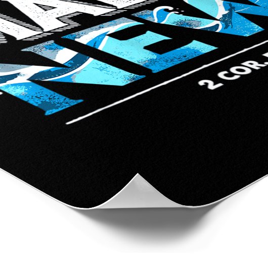 Made New Baptized Baptism  Poster (Hoek)