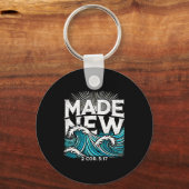 Made New Baptized Baptism  Sleutelhanger (Voorkant)