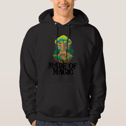 Made Of Magic   Women Magic Psilocybin Mushroom Hoodie (Voorkant)
