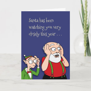 Made Santa's Naughty List Feestdagen Kaart