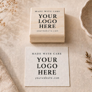 Made with Care Logo Zakelijke Merkzegel Rubberstempel