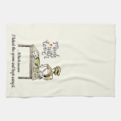 Made with Love betekent dat ik de Spoon Funny heb  Theedoek (Horizontaal)