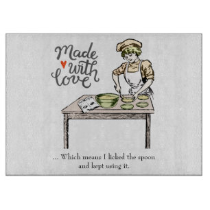 Made with Love betekent dat ik de Spoon heb gevrij Snijplank