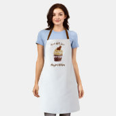 Made with Love Cupcake Bakery Chef Apron Schort (Gedragen)