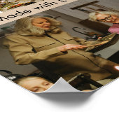 Made with Love Custom Family Photo Poster (Hoek)