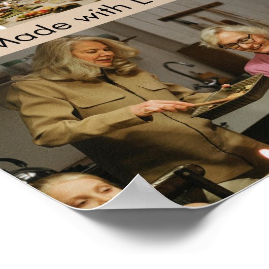 Made with Love Custom Family Photo Poster (Hoek)