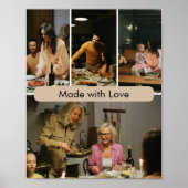 Made with Love Custom Family Photo Poster (Voorkant)