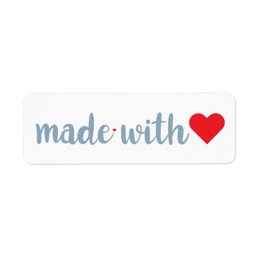 Made with Love Etiket (Voorkant)