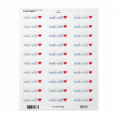 Made with Love Etiket (Full Sheet)