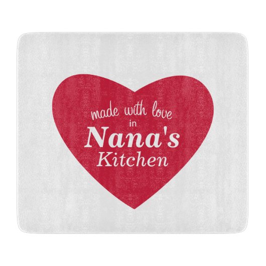 Made with Love Food Label Snijplank (Voorkant)