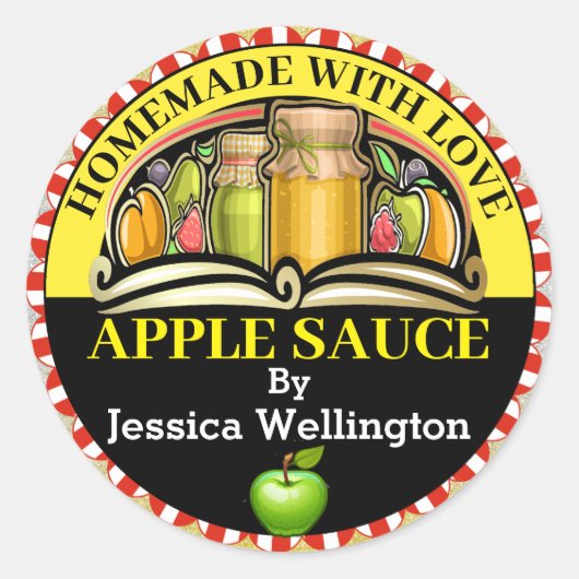 Made with Love Food Sticker (Voorkant)