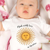 Made with Love in Argentina / vlag, Sol de Mayo Romper