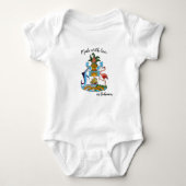 Made with Love in Bahamas/Bahamas flag Romper (Voorkant)