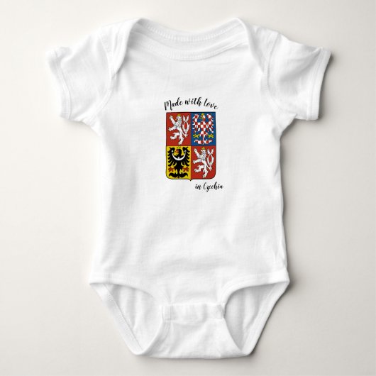 Made with Love in Czech Republic / Czech flag Romper (Voorkant)
