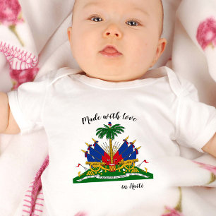 Made with Love in Haiti / Haïtiaanse vlag Romper