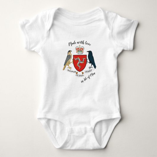 Made with Love in Isle of Man / UK flag Romper (Voorkant)