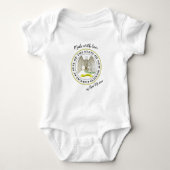 Made with Love in New Mexico / flag, State USA Romper (Voorkant)