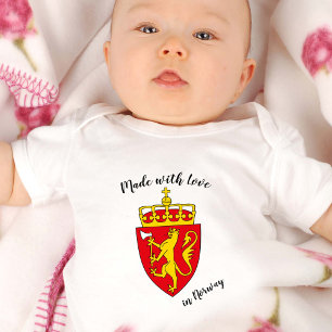 Made with Love in Norway / Noorse vlag Romper