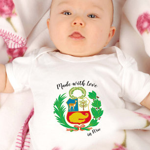 Made with Love in Peru / Peruan flag Romper