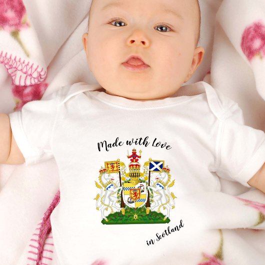Made with Love in Scotland / Scottish flag Romper