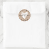 Made with Love Kraft Personalized Classic Round S Ronde Sticker (Tas)