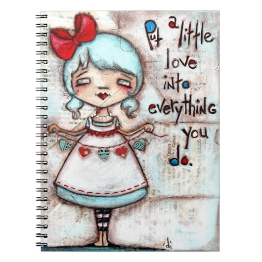Made with Love - notebook Notitieboek (Voorkant)